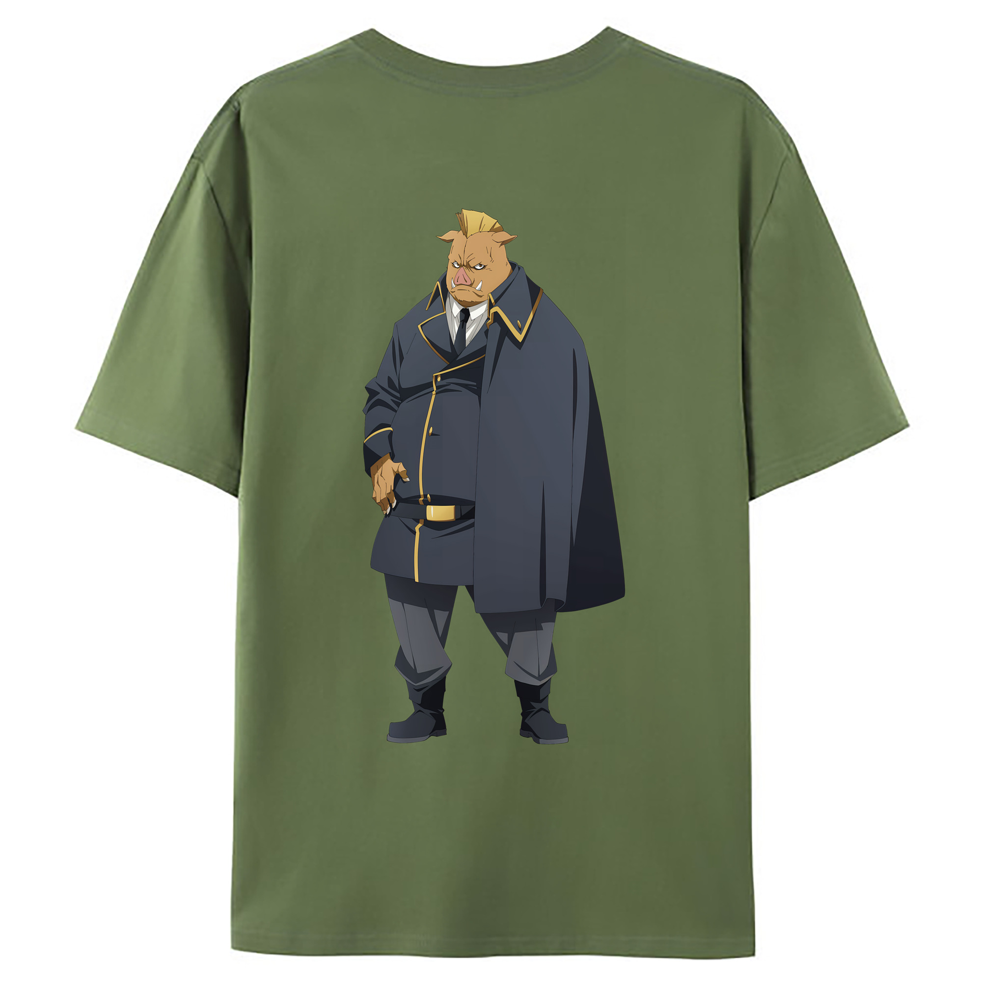 （画像用） 転スラ Regarding Reincarnated to Slime 綿100％ メンズ半袖Tシャツ（バックプリント） 通気性